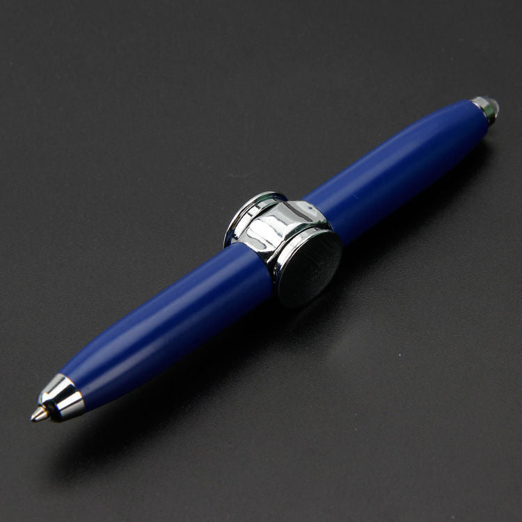 2-in-1 ballpoint pen and finger gyro. A multifunctional fidget tool for stress relief, focus, and creativity. Great for students, professionals, and gifts.