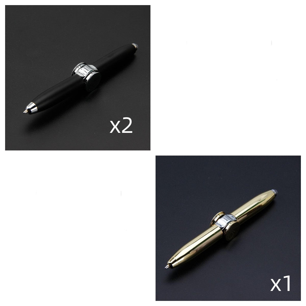 2-in-1 ballpoint pen and finger gyro. A multifunctional fidget tool for stress relief, focus, and creativity. Great for students, professionals, and gifts.