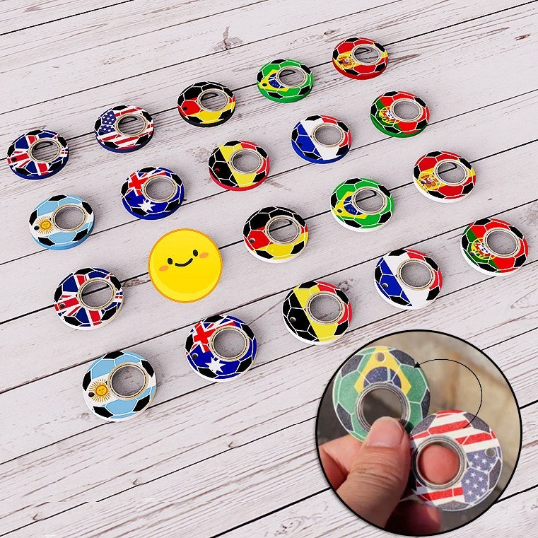 "Football Fidget Spinner Keychain – World Cup Toy, Stress Relief & Bottle Opener"
