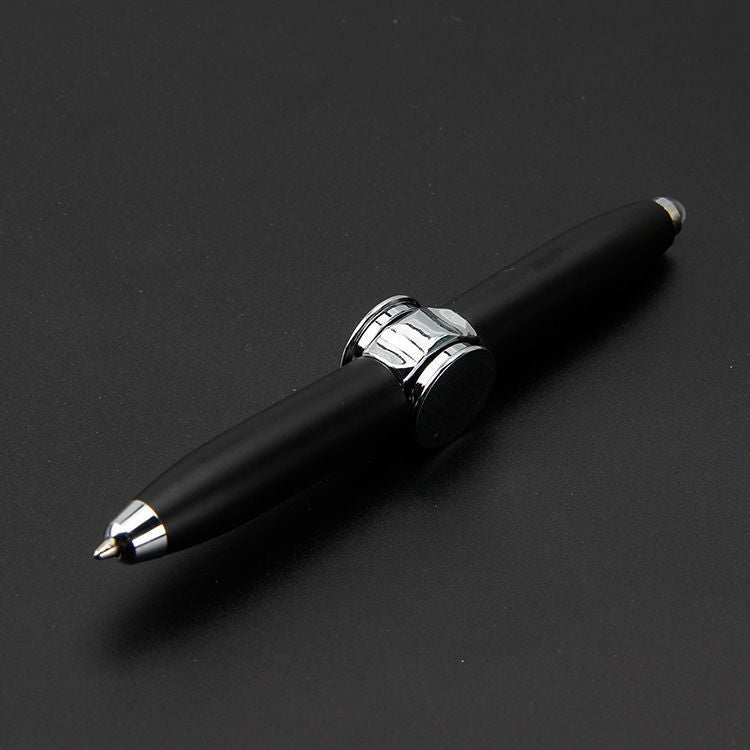 2-in-1 ballpoint pen and finger gyro. A multifunctional fidget tool for stress relief, focus, and creativity. Great for students, professionals, and gifts.
