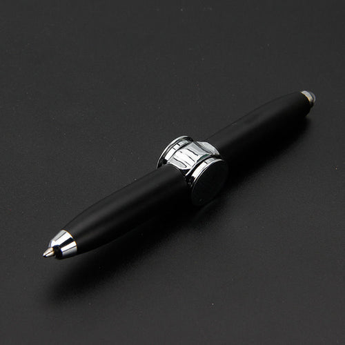2-in-1 ballpoint pen and finger gyro. A multifunctional fidget tool for stress relief, focus, and creativity. Great for students, professionals, and gifts.