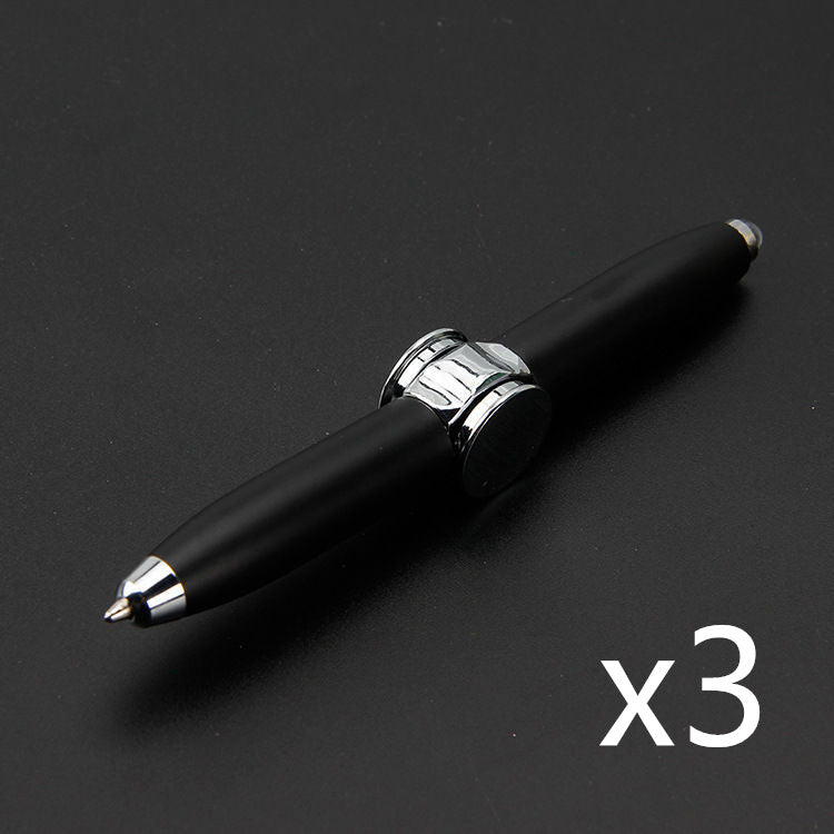 2-in-1 ballpoint pen and finger gyro. A multifunctional fidget tool for stress relief, focus, and creativity. Great for students, professionals, and gifts.
