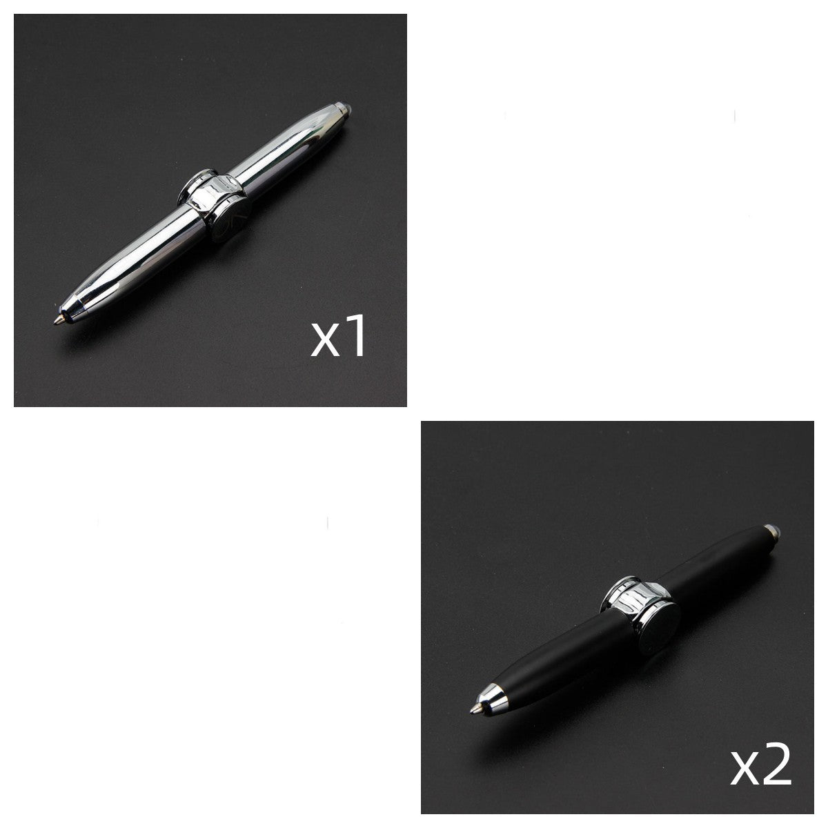 2-in-1 ballpoint pen and finger gyro. A multifunctional fidget tool for stress relief, focus, and creativity. Great for students, professionals, and gifts.